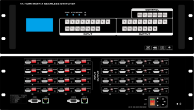 16进16出无缝拼接矩阵DM-1643W（4K30APP型）
